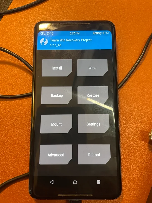 Running the recovery software