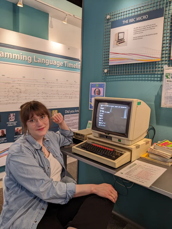 Gaby with BBC Micro
