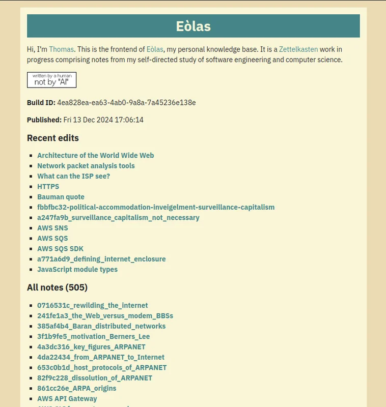 Screenshot of Neuron static site