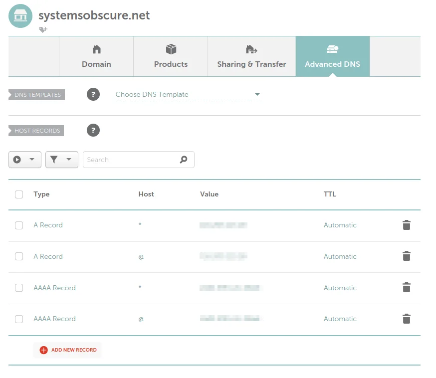 Setting up A Records in Namecheap