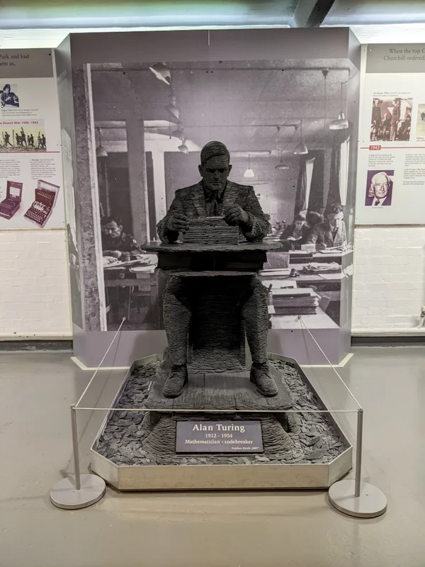 Sculpture of Alan Turing at Bletchley Park