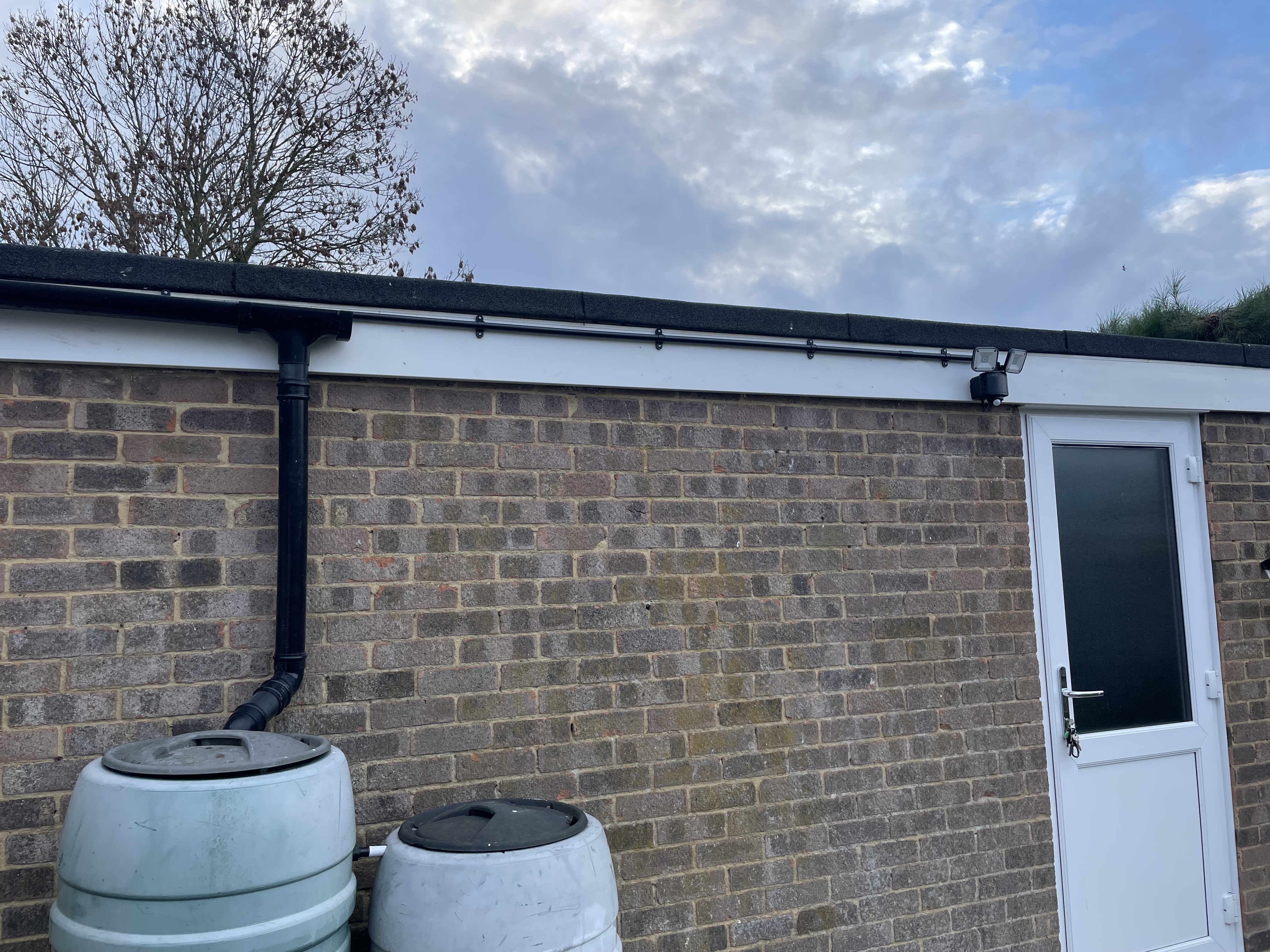 Cable safely fed through the conduit